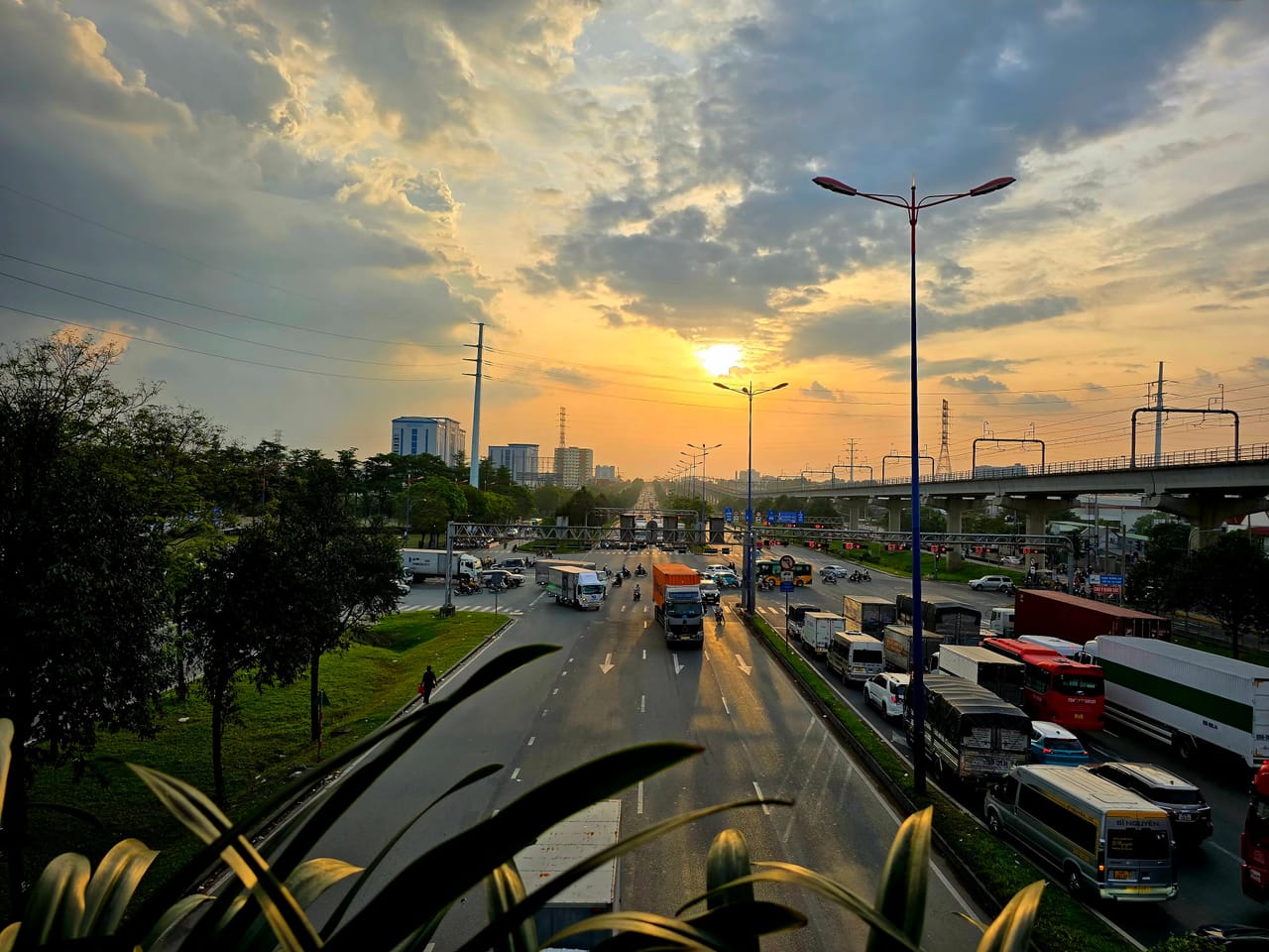 View from metro train